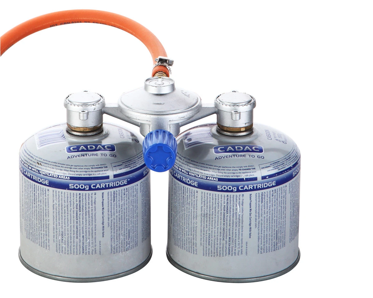 CADAC Dual Power Pack Für Anschluss Von 2 Gaskartuschen - 30mbar 1 CADAC Dual Power Pack Für Anschluss Von 2 Gaskartuschen - 30mbar