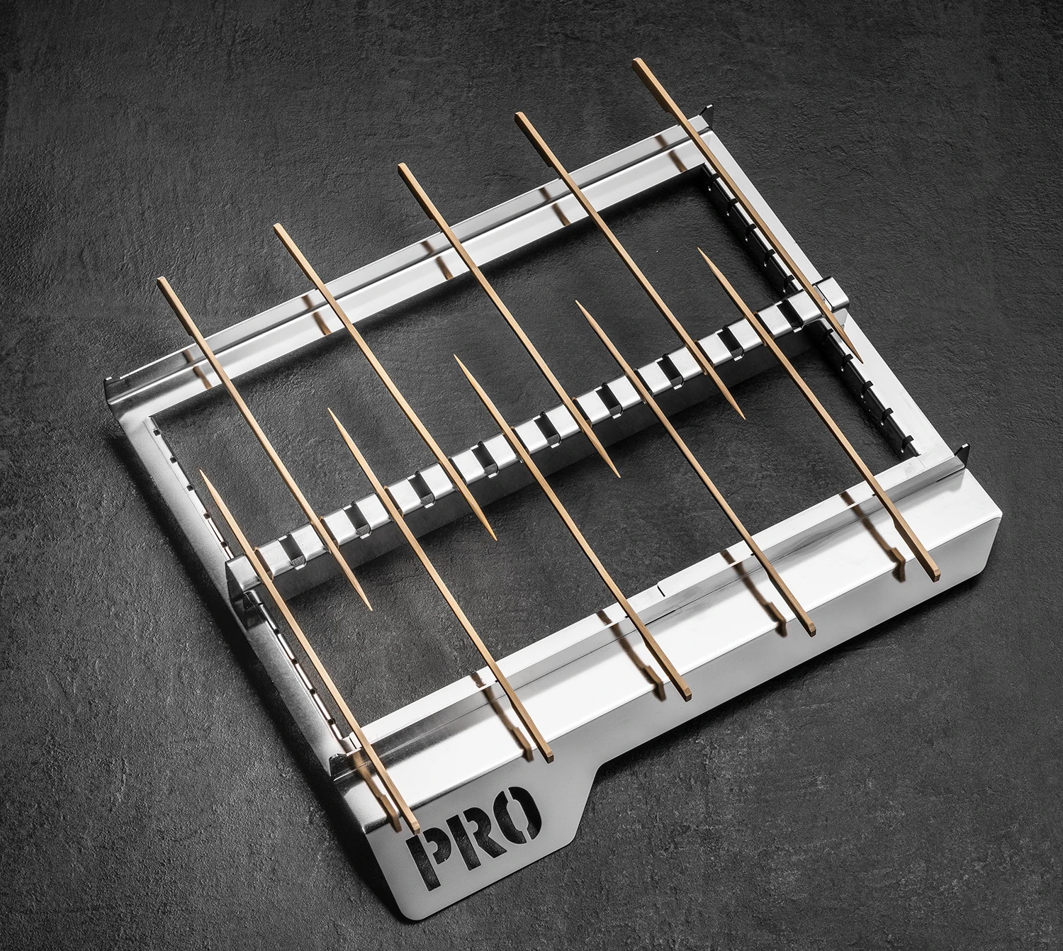 Thüros PRO1 - Teriyaki Spießaufsatz Mit 150 Bambusspießen 2 Thüros PRO1 - Teriyaki Spießaufsatz Mit 150 Bambusspießen – Bild 2