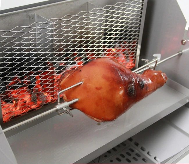 Thüros Holzkohlegrill T3-F / Edelstahl Säulengrill 42x42 Cm Fahrbar Inkl. Windansteckblech Und Kohleschacht 4 Thüros Holzkohlegrill T3-F / Edelstahl Säulengrill 42x42 Cm Fahrbar Inkl. Windansteckblech Und Kohleschacht – Bild 4