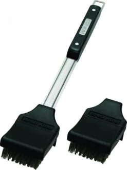 Broil King Grillbürste 47cm Edelstahlborsten Mit Spritzschutz + Ersatzkopf