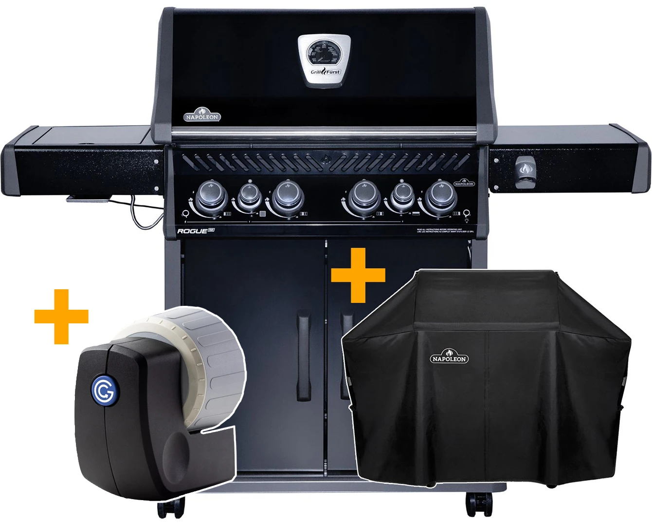 Napoleon Rogue SE 525 Gasgrill - All-black - Grillfürst Edition Inkl. Abdeckhaube - SMART Deal Inkl. Grillfürst Grill Control - Modell 2022 1 Napoleon Rogue SE 525 Gasgrill - All-black - Grillfürst Edition Inkl. Abdeckhaube - SMART Deal Inkl. Grillfürst Grill Control - Modell 2022