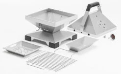 Thüros T1 ToGo Holzkohle Tischgrill Edelstahl Mit BBQ Haube 30x30 Cm -Napoleon Verkaufsgeschäft Thueros T1 ToGo Holzkohle Tischgrill Lieferumfang