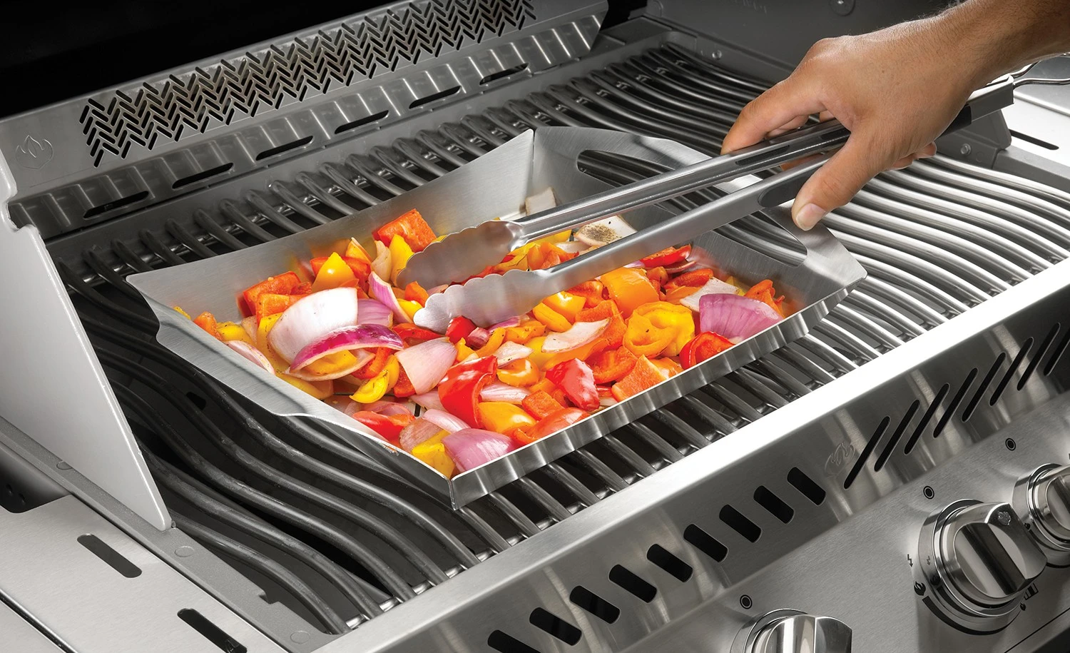 Napoleon PRO Gemüse Grillkorb Edelstahl 1 Napoleon PRO Gemüse Grillkorb Edelstahl