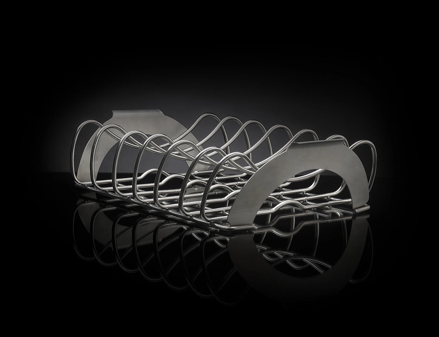 Napoleon PRO Spareribs Halter Edelstahl 3 Napoleon PRO Spareribs Halter Edelstahl – Bild 3