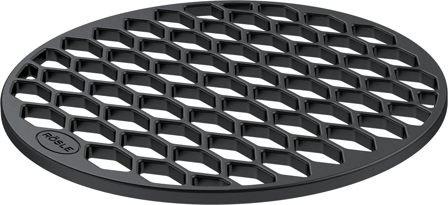 Rösle Vario Grillrost Einsatz: Grillrost Gusseisen RS Ø 30 Cm, Wabenstruktur 1 Rösle Vario Grillrost Einsatz: Grillrost Gusseisen RS Ø 30 Cm, Wabenstruktur