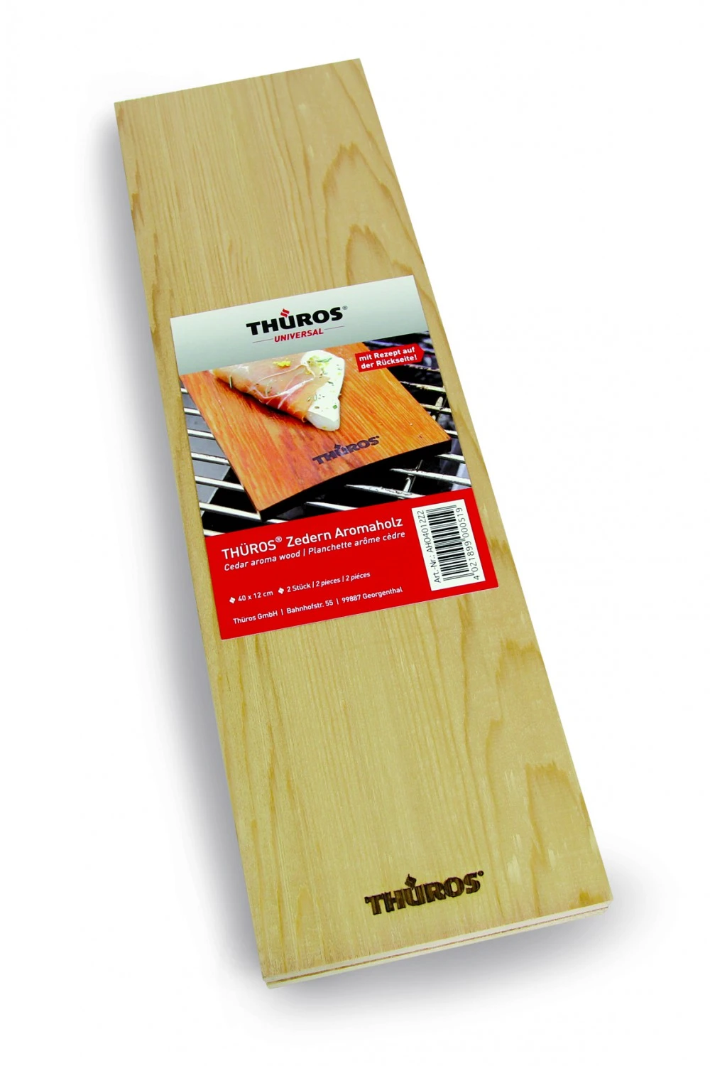 Thüros Räucherbrett Zeder 40 X 12 Cm, 2 Stück 1 Thüros Räucherbrett Zeder 40 X 12 Cm, 2 Stück